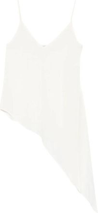 Covert Asymmetric-hem V-neck Top