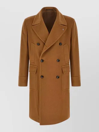 Tagliatore cashmere double-breasted coat