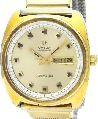 Omega Pre-owned Seamaster 166.064 Polshorloge - Heren - Vintage Horloges - Geel - ONE Size - Vintage