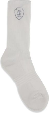 Brunello Cucinelli White Cotton Socks Clothing