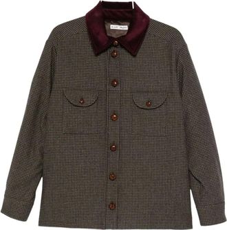 Blazé Milano Jassen, Dames, Bruin, S, Geruite Lichtgewicht Jas