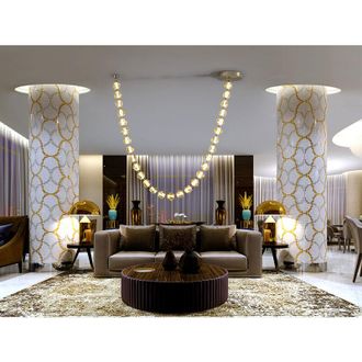 Schuller L&aacute;mpara De Techo Alargada Zaria Ii Bronce/ambar Dim 29l