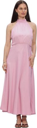 Beaumont Amsterdam Esta Dress - Dames - Maxi kleedjes - Roze - M - Polyester - Kleedjes