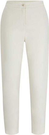 HUGO BOSS Dames/Dames Tolinda-D Elastische Taille Broek (Wit)