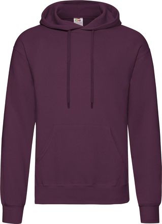 Fruit Of The Loom Unisex Volwassenen Klassiek Sweatshirt met capuchon (Bourgondi&euml;)