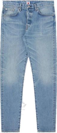 Edwin Slim Tapered Jeans Blauw Licht Gebruikt - Heren - Slim Fit Jeans - Blauw - W31 L32 - Katoen - Jeans