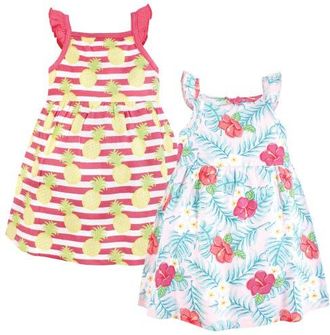 Hudson Baby 2Pk Sleeveless Dress in Tropical Floral at Nordstrom, Size 12-18M