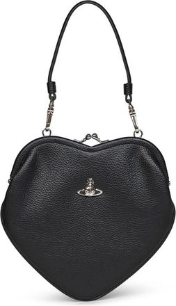 Vivienne Westwood Louise Heart Crossbody - Dames - Schoudertassen - Zwart - ONE Size - Leer - Tassen