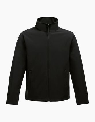 Regatta Mens Regatta Standout Mens Ablaze Printable Softshell Jacket - Black - Size: 42/Regular