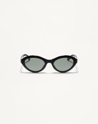 Valentino Occhiale Cat-Eye In Acetato Donna NERO/GRIGIO 52