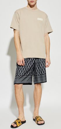 Versace Jeans Couture T-shirt With Logo, Mens, Beige