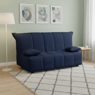 Dmora Sofa Cama Alisee, Sof&aacute; De 2 Plazas, 100% Made In Italy, Sof&aacute; De Sal&oacute;n Con Apertura Trolley Con Apertura Trolley, En Tela Acolchada, Con Almohadas Incl