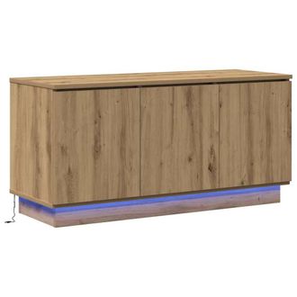 Berkfield Home TV Cabinet Artisan Oak 100x38x49 cm Engineered Wood in Brown | Size: 100 x 38 x 49 cm