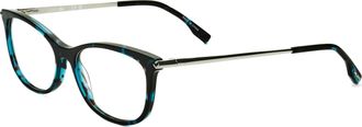 Lacoste Womens 53mm Petrol Havana Opticals