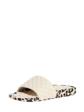 Athletic Propulsion Labs Womens Lusso Slides In Parchment/leopard