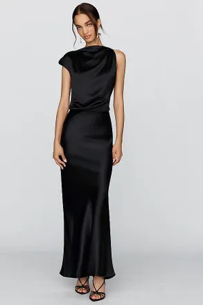 Mare Mare Satin Cowl Maxi Dress
