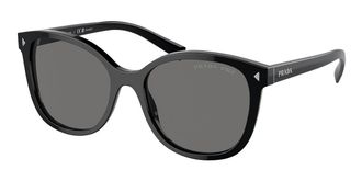 Prada PR 22ZSF Asian Fit Polarized 1AB5Z1 Womens Sunglasses Black Size 55