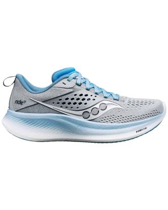 Saucony Womens Ride 17 Shoes In Cloud/breeze