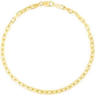 Tresorra 14K Yellow Gold French Cable Chain Bracelet