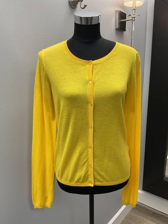 0039 Italy Summer Cardigan In Yellow
