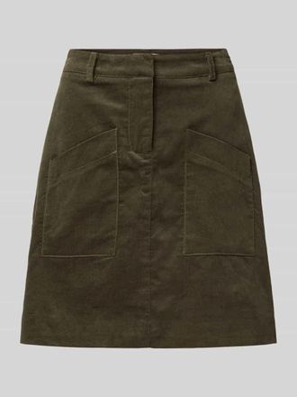 Soyaconcept Minirock mit Eingrifftaschen Modell NABIHA in Khaki, Gr&ouml;&szlig;e 44