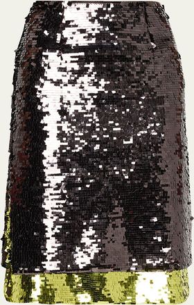 16Arlington Nyla Sequined Knee-Length Skirt