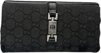 Gucci Pre-owned Wallets, female, Black, Size: ONE SIZE Pre-owned Leather Wallet