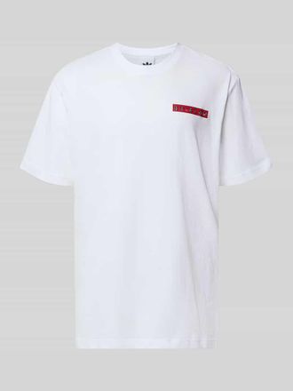 adidas Originals T-Shirt mit Label-Print in Weiss, Gr&ouml;&szlig;e XXL