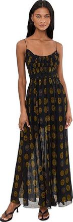 Free People One Ciella Printed Womens Dress Midnight Combo : LG (Womens 12-14), Cotton/Viscose