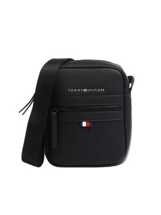 Tommy Jeans Mens Essential Luxury Messenger Bag - Black - One Size