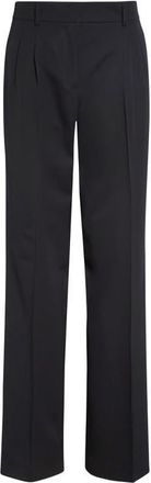 Akris Fabri Pleated Wool Pants in Black at Nordstrom, Size 12