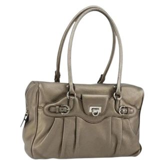 Ferragamo Borsa a spalla in pelle Pre-owned - - Pre-owned - Donna - Marrone - ONE SIZE
