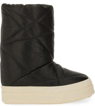 Rick Owens Mega Bumper Lunar - Dames - Winterlaarzen - Zwart - 38 EU - Leer - Schoenen