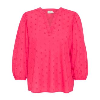 Kaffe KAjollia Blouse - Dames - Blouses & Shirts - Roze - Maat: S Katoen