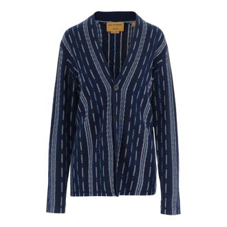 Guest In Residence Cashmere Knitwear, female, Blue, Size: S Cardigan Baja Everywhere in Cashmere