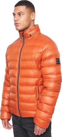 Duck and Cover Heren Shemmy 2-laags gewatteerd jack (Oranje)