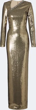 Roland Mouret Embellished sequined gown