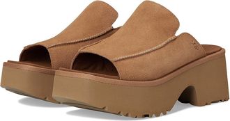 UGG New Heights Slide Womens Sandals Chestnut : 12 B - Medium, Suede