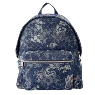 Gucci Pre-owned Backpacks, unisex, Blue, Size: ONE SIZE Pre-owned Denim Backpack