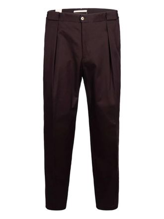 BRIGLIA 1949 pleated trousers - men - Cotton - 50 - Brown
