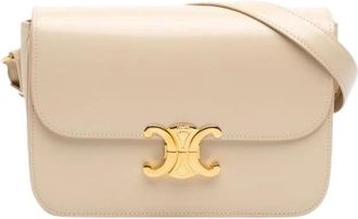 Celine Pre-owned Vintage Crossbody Bag - Dames - Vintage Schoudertas - Beige - ONE Size - Leer - Vintage
