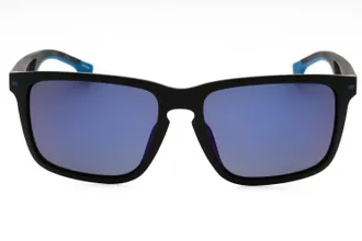 HUGO BOSS BOSS1542FS Rectangular Plastic Sunglasses - Blue