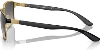 Ray-Ban Unisex Sunglasses Black-Gold Metal Eyewear - Black/gold