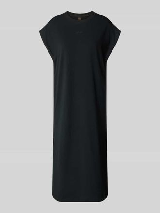 Boss Orange by Hugo Boss BOSS Orange Comfort Fit Maxi T-Shirtkleid in Black, Gr&ouml;&szlig;e XL