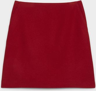 Contemporaine Womens Felted wool-blend skirt