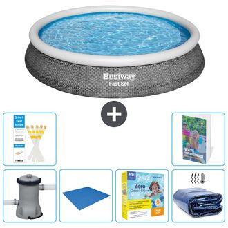 Bestway Piscina Bestway Fast Set Redonda - 396x84 Cm - 7-piezas S245