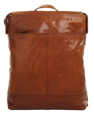 Spikes & Sparrow Laptoptasche SPIKES & SPARROW, Damen, Gr. B/H/T: 32cm x 27cm x 10cm onesize, braun (cognac), Leder, leicht gl&auml;nzend, unifarben, Taschen Laptoptasche, 