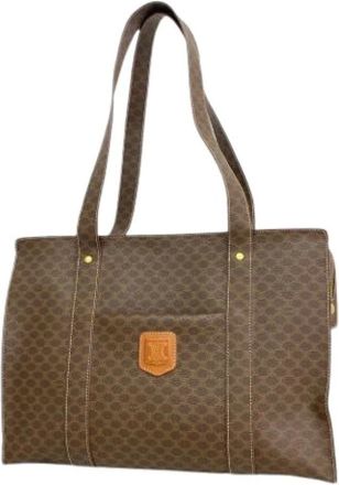 Celine Pre-owned Tote Bags, female, Brown, Size: ONE SIZE Pre-owned Plastic Tote Bag