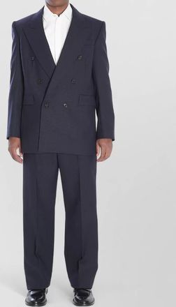 Saint Laurent wool trousers low rise wide leg