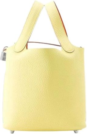 Herm&egrave;s Pre-owned Picotin Lock 18 - Pre-owned - Mujer - Amarillo - ONE SIZE